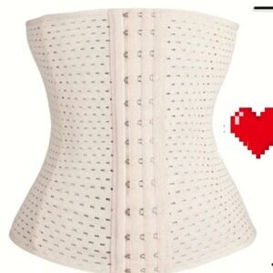 Elegant Cream Waist Trainer Corset /includes Free Item